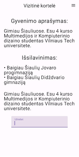 NedasCV Screen 2