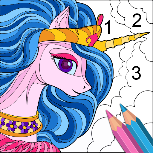 Unicorn Glitter Coloring Pages