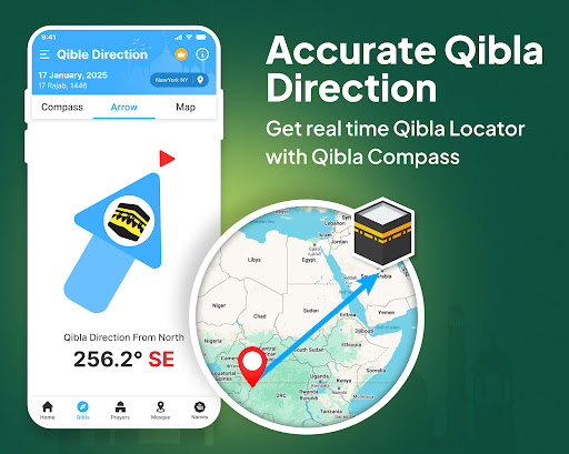 Qibla Compass: Qibla Direction - Lifestyle - apps
