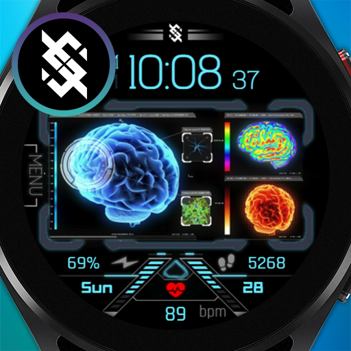 BFF16-Animate Technology Brain logo