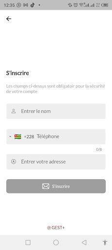 Android application TENACOS screenshort