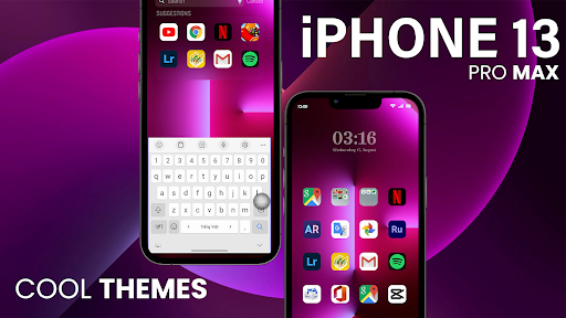 Android application iPhone 13 Pro Max Launcher screenshort