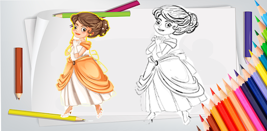 Princess color sheet - Drawing 1.7 APK + Mod (Free purchase) for Android