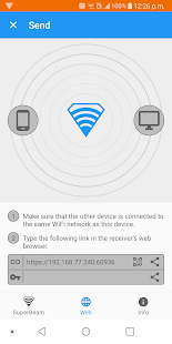 SuperBeam | WiFi Direct Share Tangkapan layar