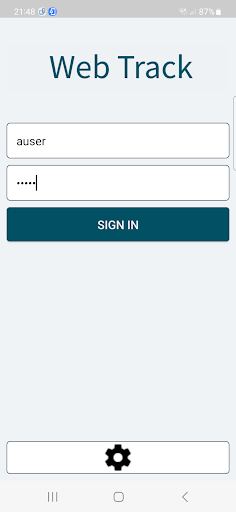 Android application Web Track screenshort