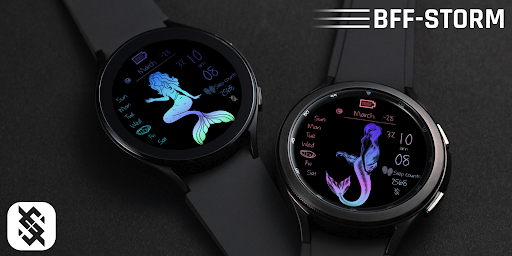 BFF53- Neon Art Mermaid Color screenshot 5