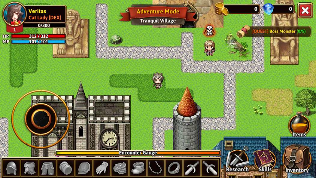 The Dark RPG: 2D Pixel Game 2.0.2 APK + Mod (Unlimited money / Mod Menu / Weak enemy) for Android