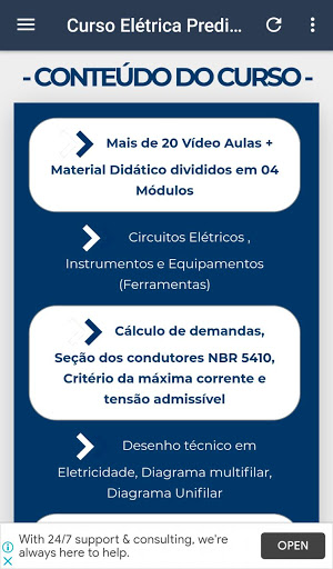 Curso Elétrica Predial e Resid Screen 2