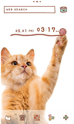 Android application Cute wallpaper-Playful Cat- screenshort