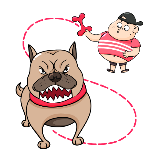 Doge Rush - Draw to bite logo