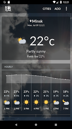 Android application Belarus Weather screenshort