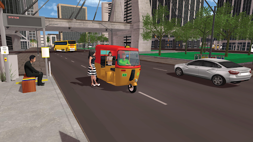City TukTuk Auto Rickshaw Game Screen 2