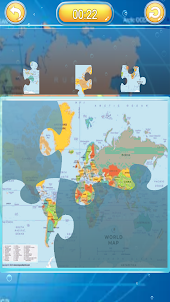 خريطة العالم بانوراما الألغاز