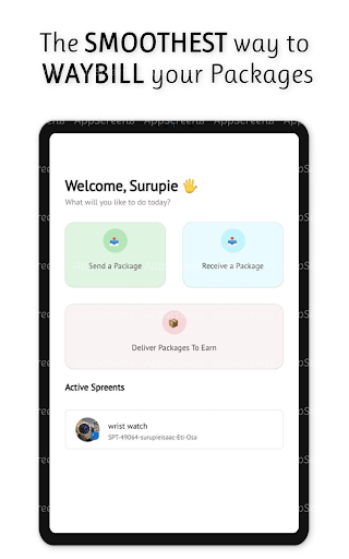 Android application Spreentar screenshort