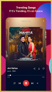 Captura de Pantalla 4 Gaana Music Player, Songs App android