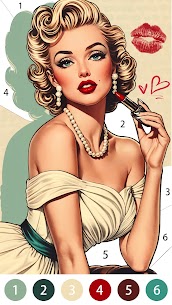 Vintage Color by Number Game 3