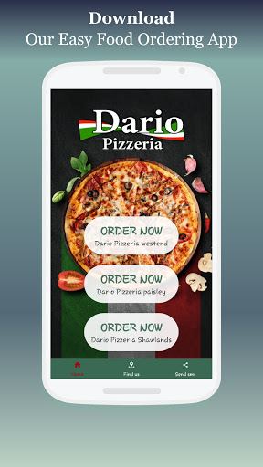 Android application Dario Pizzeria Glasgow screenshort