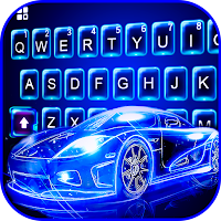 Тема для клавиатуры Neon Sports Car