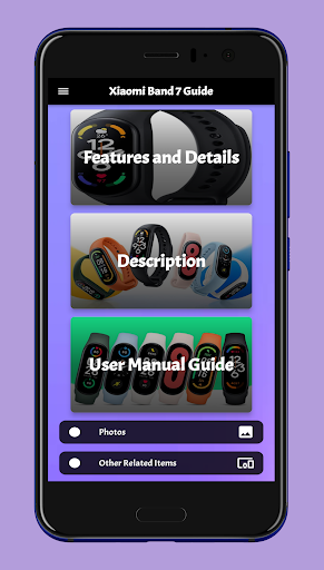 Android application xiaomi band 7 guide screenshort