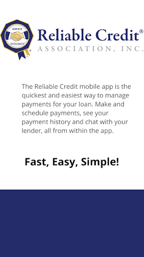 Android application Reliable Credit screenshort
