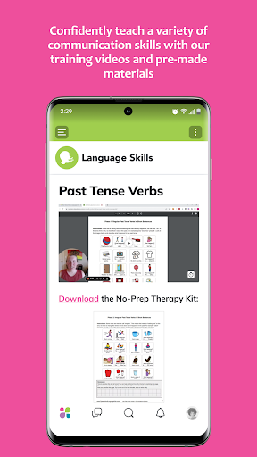 Android application Speech and Language Kids Hub screenshort