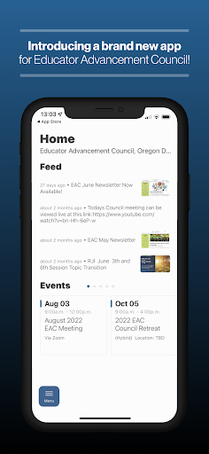 Android application Educator Advancement Council screenshort