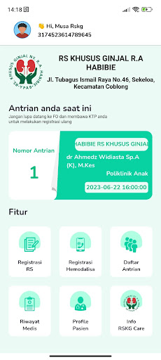 Android application RSKG Habibie Care screenshort