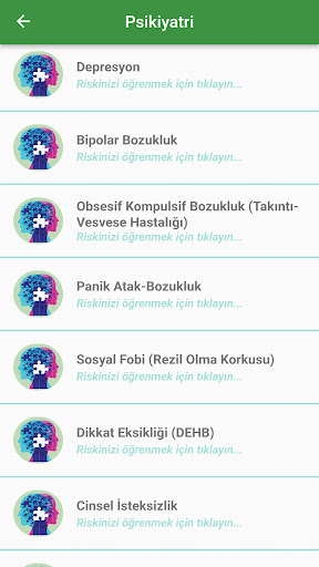 Erken Tanı: Risk Hesaplayıcı Screen 3