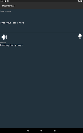 Android application Majordom AI screenshort