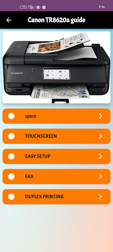 Canon TR8620a guide Screen 3