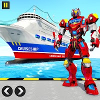 Robot Cruise Ship Transform Robot Shooting Games
