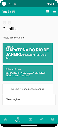 Você + Fit Screen 3