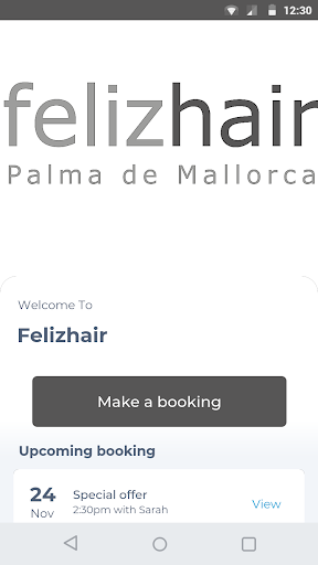 Android application Felizhair screenshort