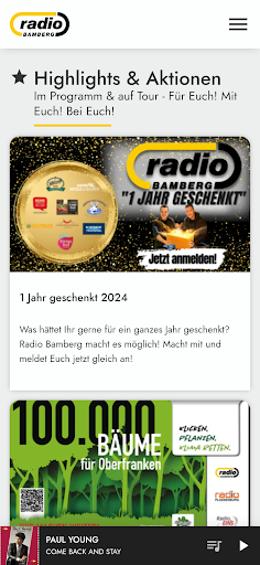 Radio Bamberg Screen 2