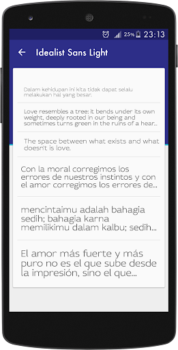 Round fonts for FlipFont Screen 3