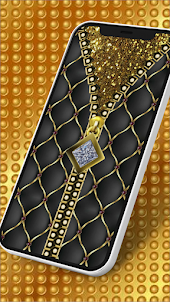 Gold Zipper Screen Lock