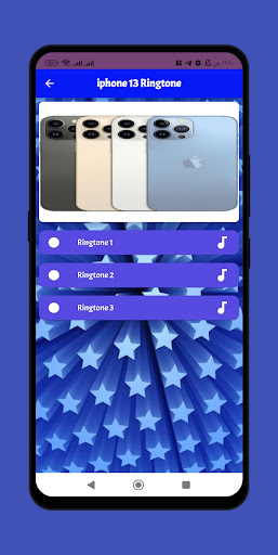 Android application iphone 13 Ringtone screenshort