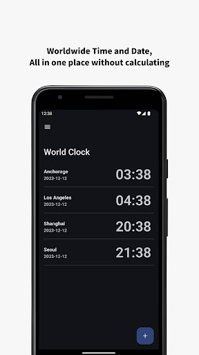 Android application Cross Clock screenshort