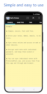 Safe Notes - Official app