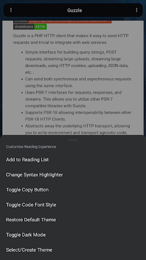 Screenshot of PHP Libraries and Compiler