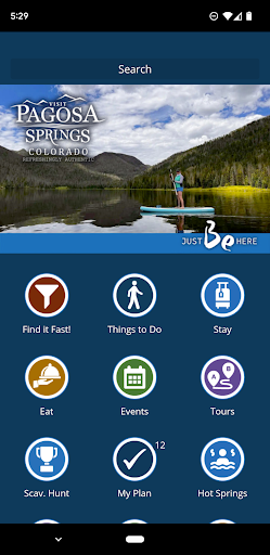 Android application Visit Pagosa Springs screenshort