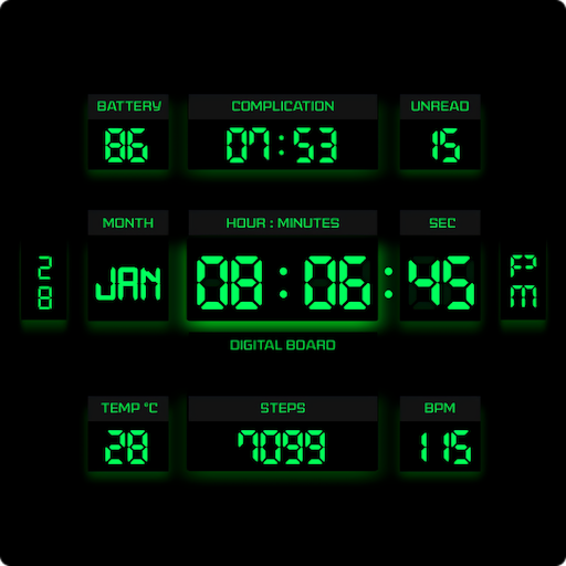 Digital Board Watch Face Logo