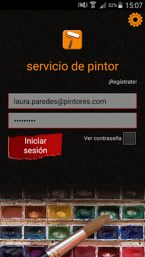 Vista previa de la aplicación