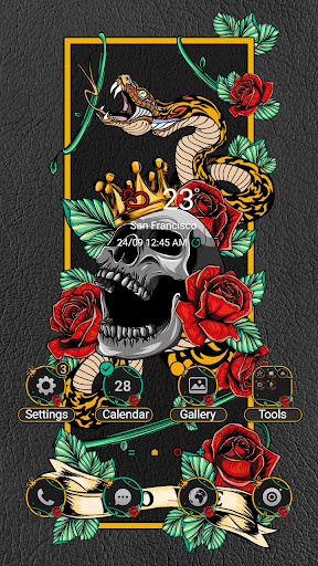 Android application Crowned Skull - Wallpaper screenshort