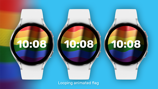 Animated Pride Flag Watch Face Screen 2