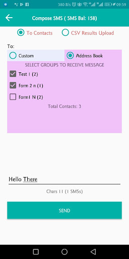 M-Unit Messenger - Bulk SMS Ke Screen 3
