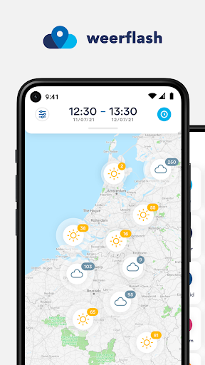Android application Weerflash screenshort
