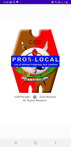 PRO5 Directory Screen 2