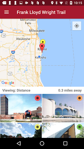Android application Frank Lloyd Wright Trail screenshort