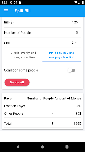 Split Bill Screen 2